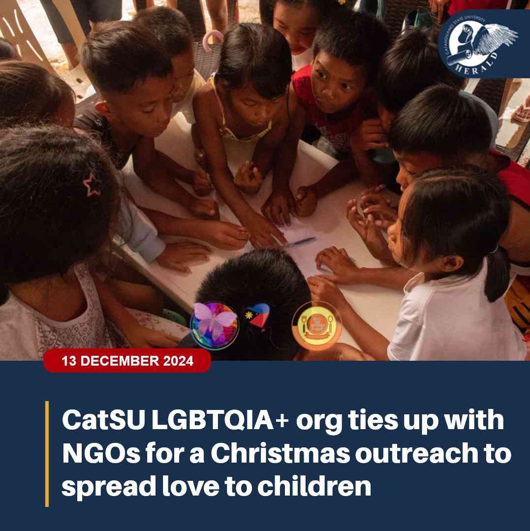 CatSU LGBTQIA + org ties with NGOs for a Christmas outreach to spread love to children