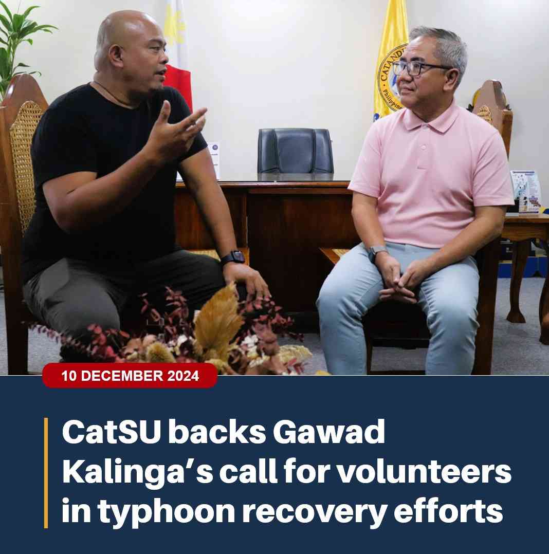 CatSU backs Gawad Kalinga’s call for volunteers in typhoon recovery efforts 
