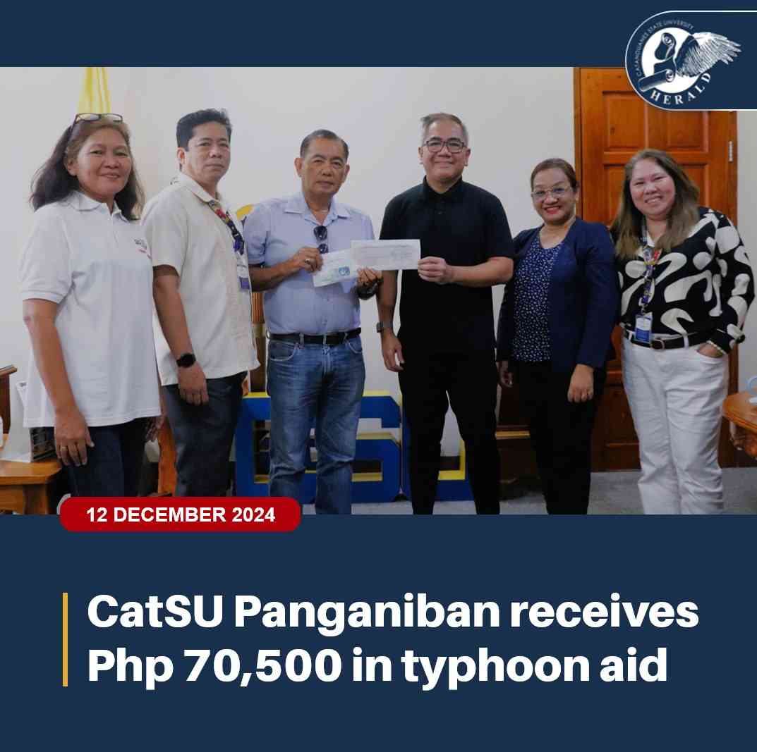 CatSU Panganiban receives Php 70,500 in typhoon aid